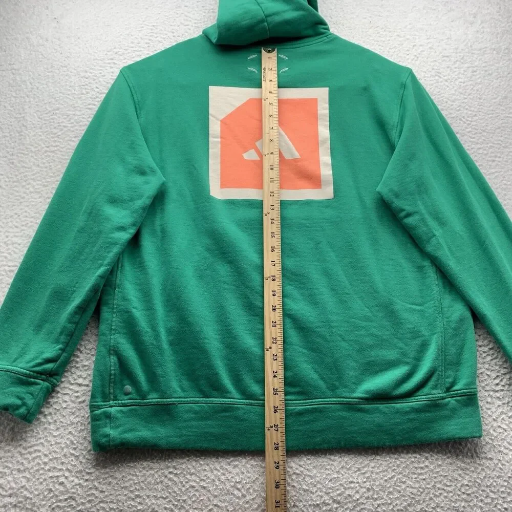 Adidas Adicross Hoodie‎ Mens Large L Green Golf Athletic Sweatshirt Sports Dad